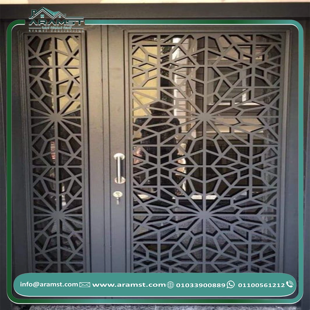 ابواب مداخل حديد باب حديد (10)