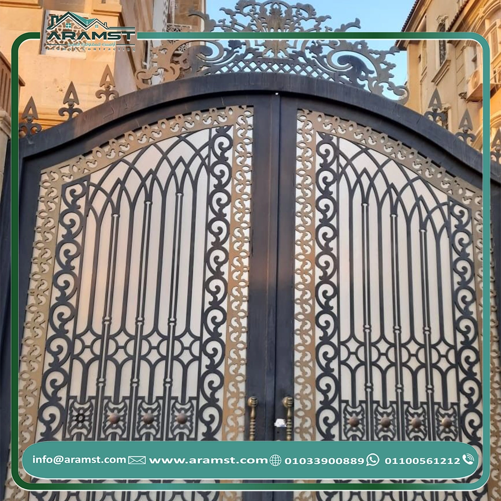 ابواب مداخل حديد باب حديد (11)