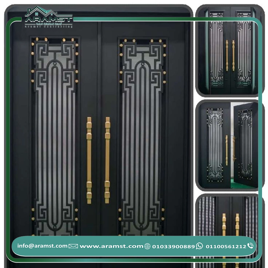 ابواب مداخل حديد باب حديد (13)