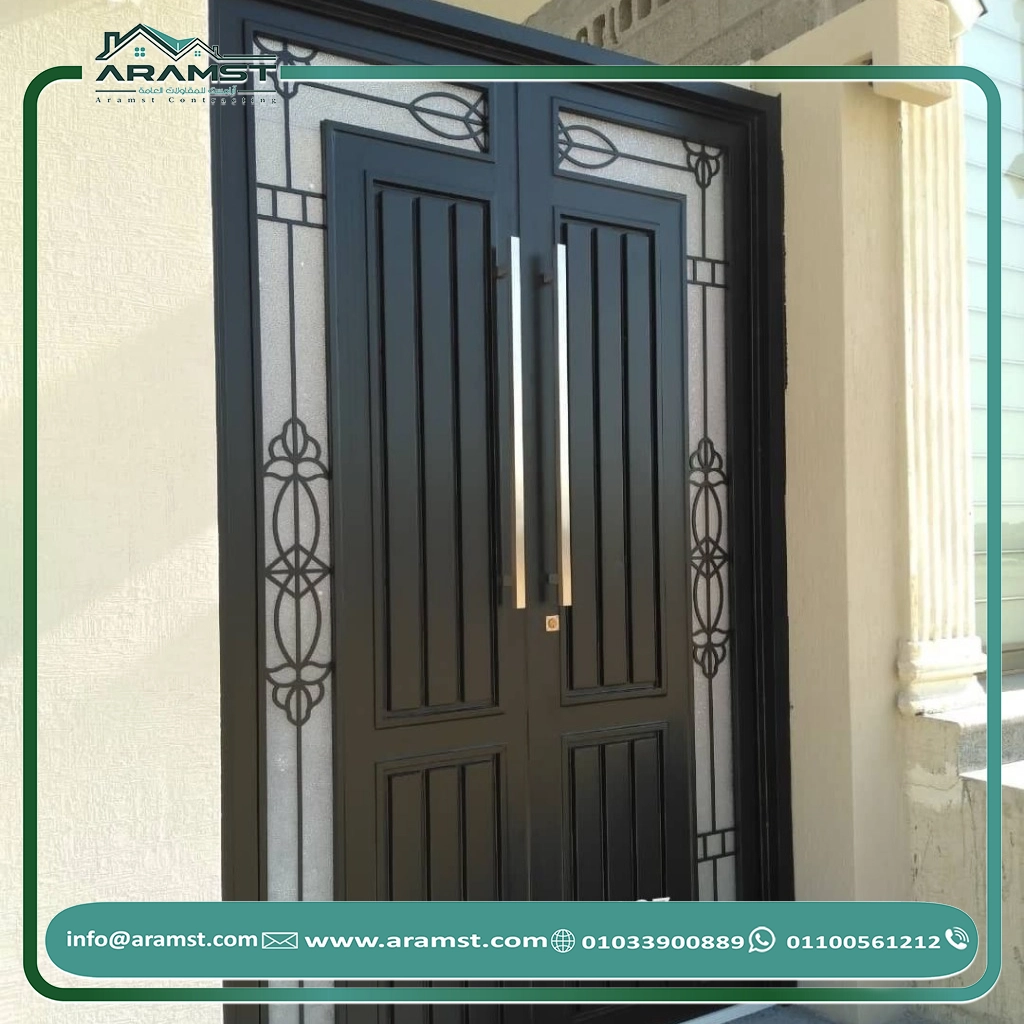 ابواب مداخل حديد باب حديد (14)