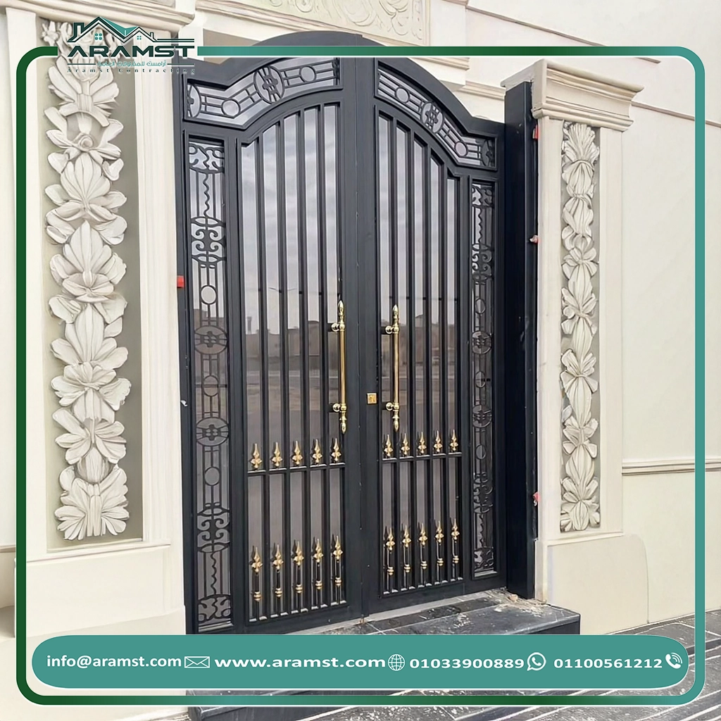 ابواب مداخل حديد باب حديد (17)