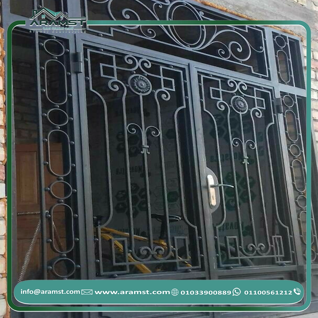 ابواب مداخل حديد باب حديد (21)