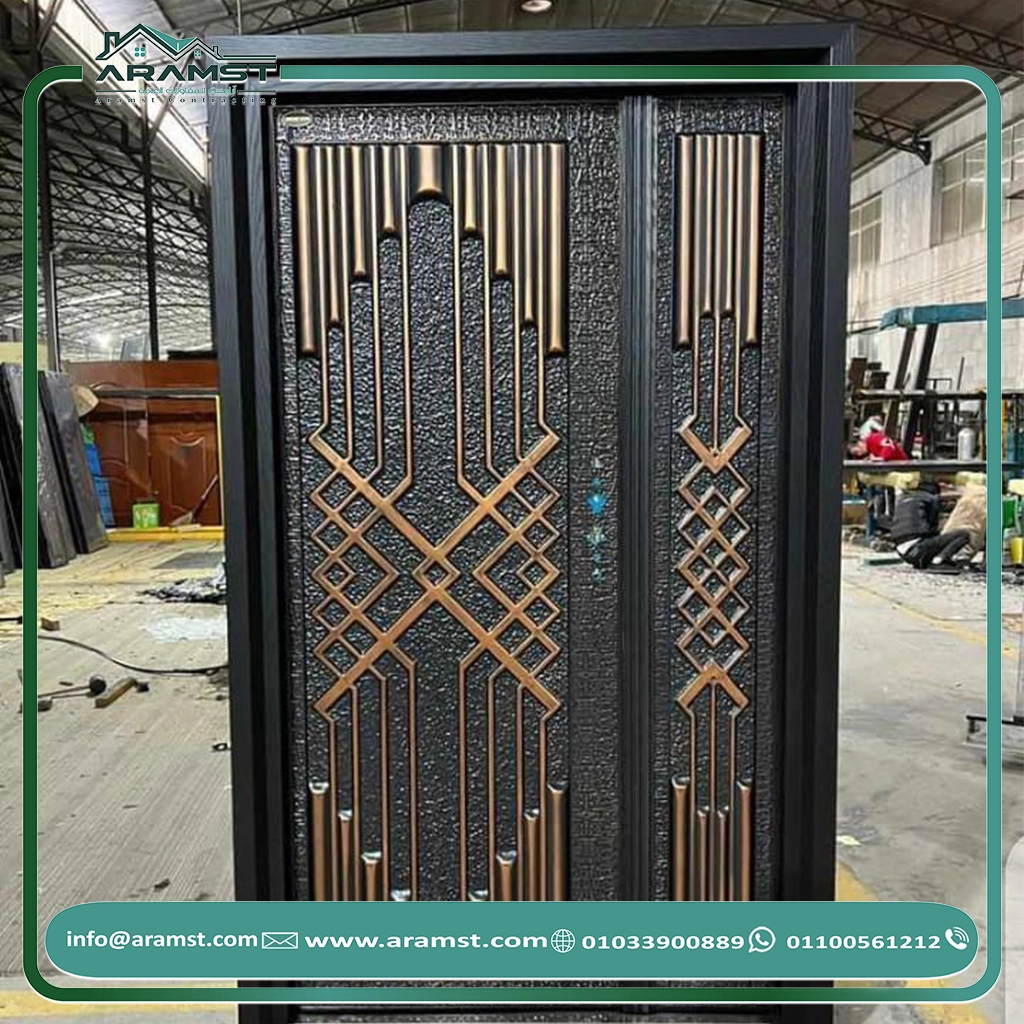 ابواب مداخل حديد باب حديد (22)