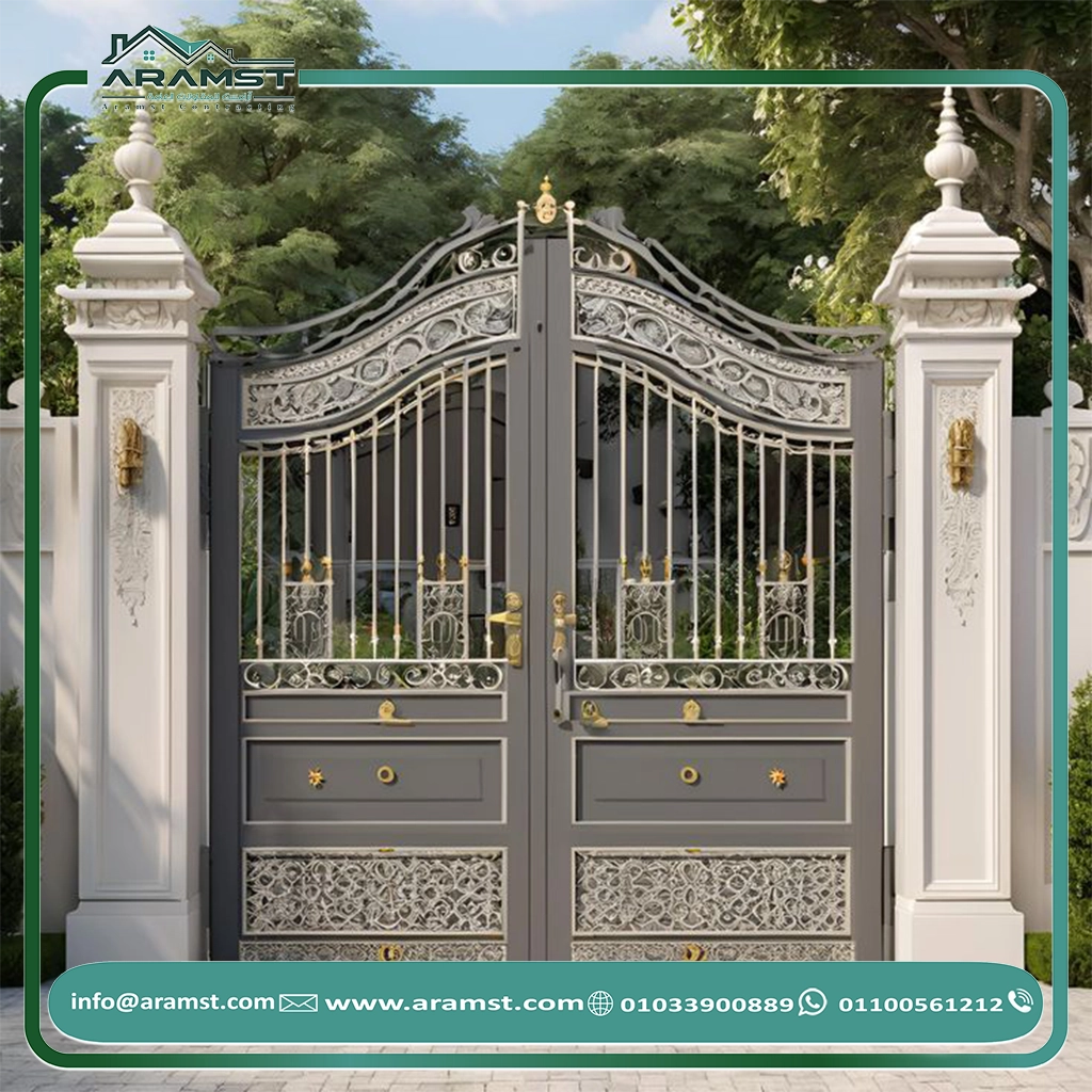 ابواب مداخل حديد باب حديد (25)