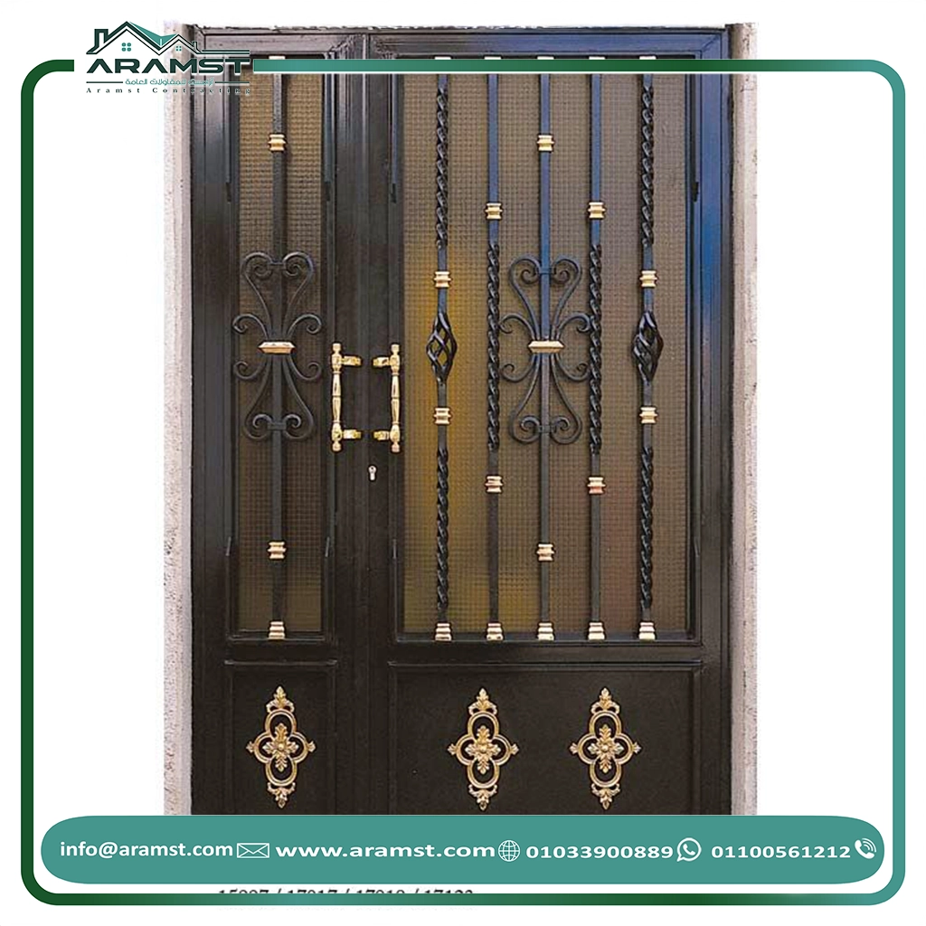 ابواب مداخل حديد باب حديد (27)