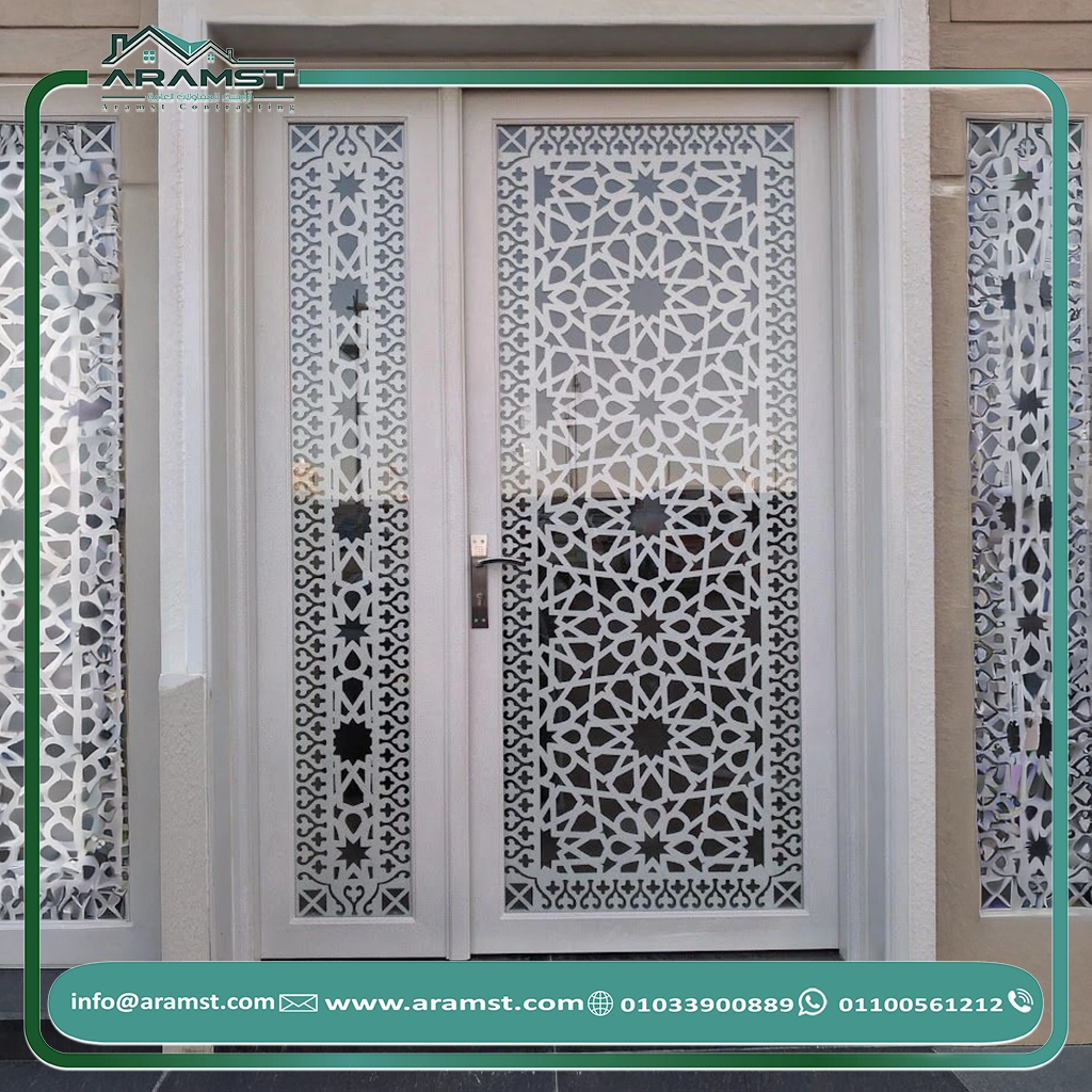 ابواب مداخل حديد باب حديد (28)