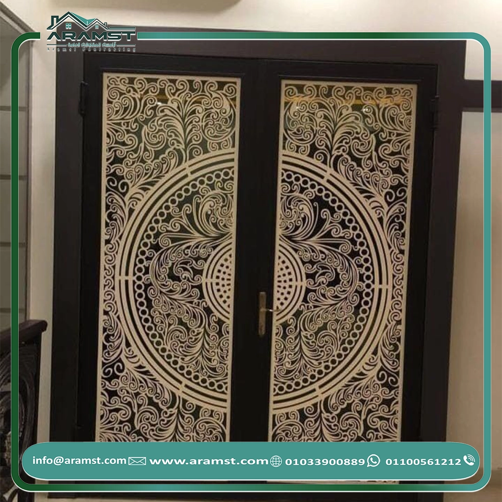 ابواب مداخل حديد باب حديد (30)