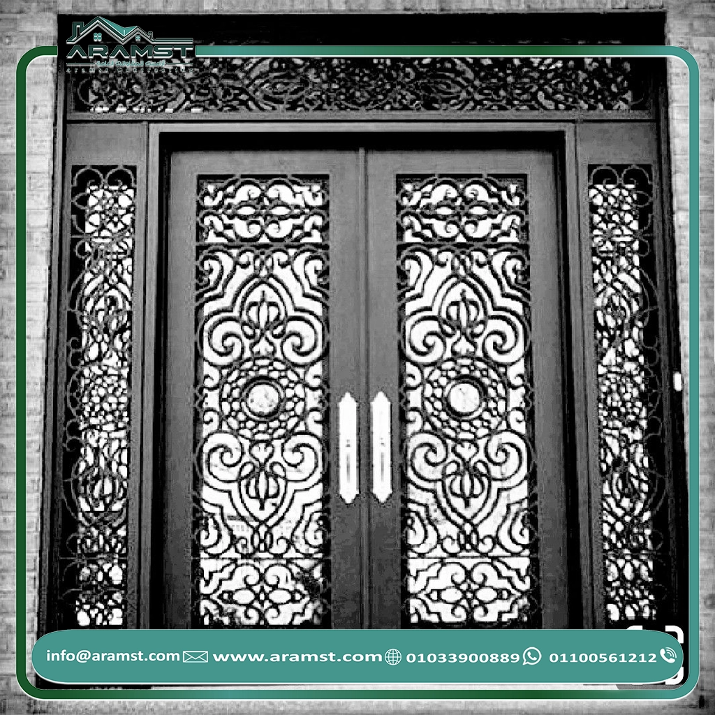 ابواب مداخل حديد باب حديد (32)