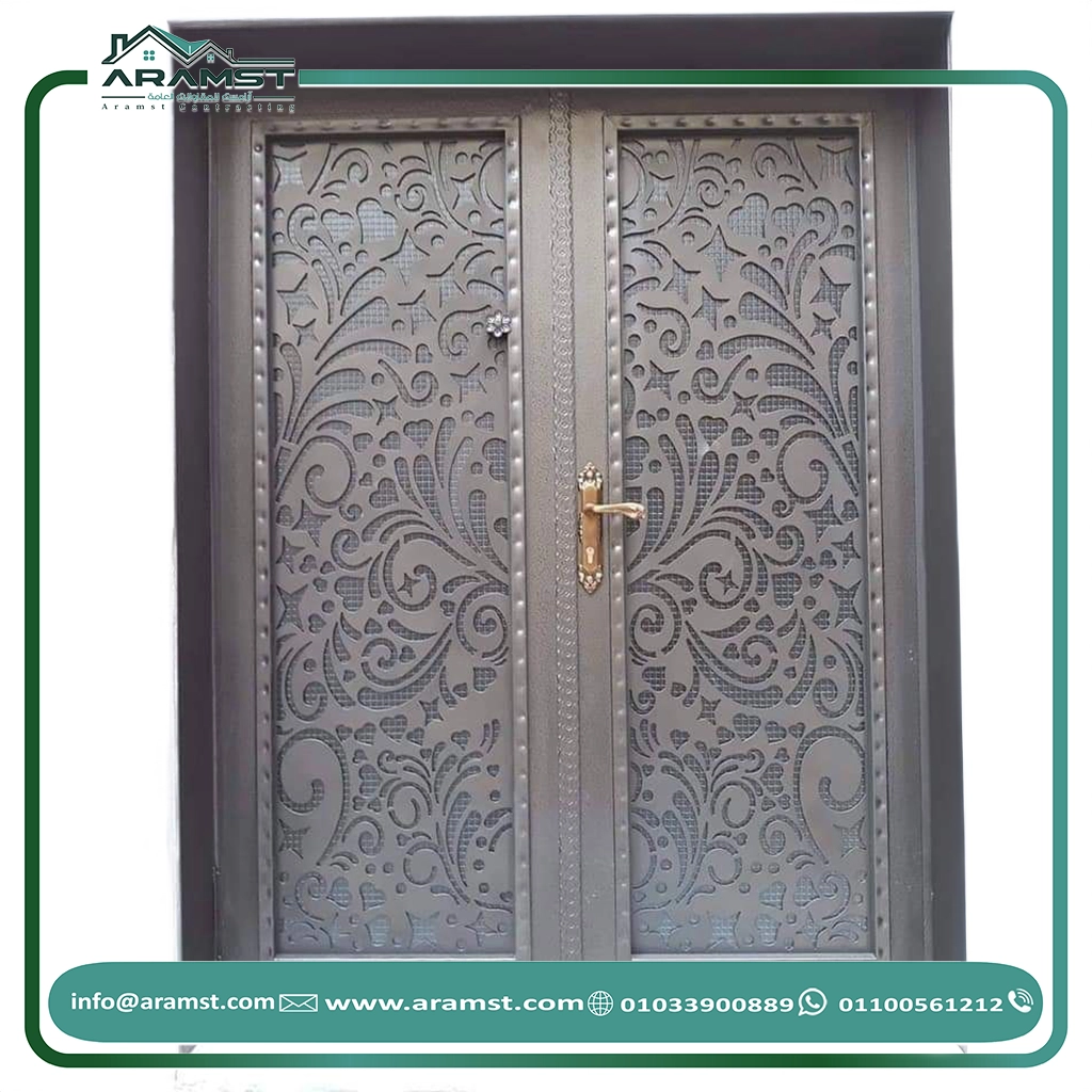 ابواب مداخل حديد باب حديد (33)