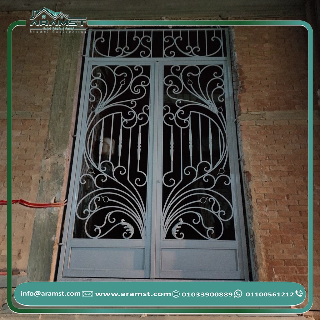 ابواب مداخل حديد باب حديد (6)