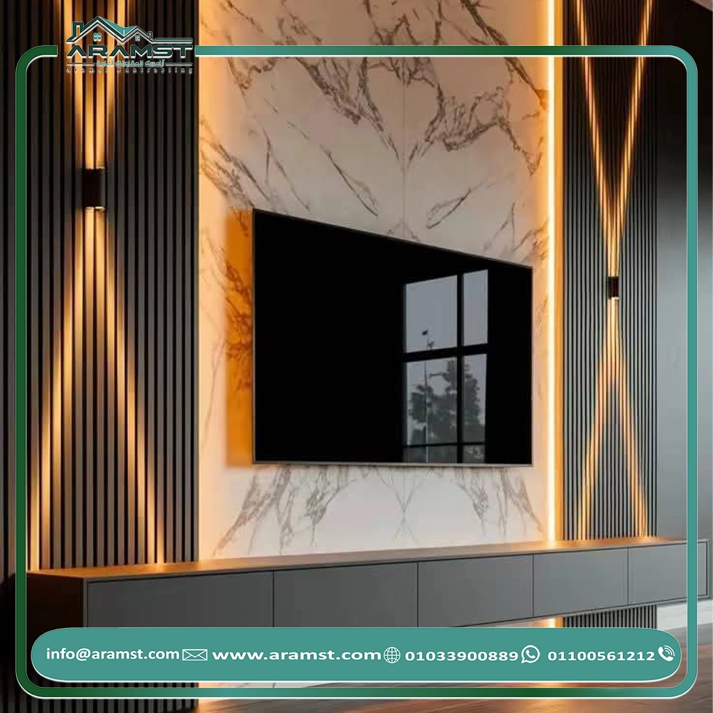 ديكور شاشات جبسمبورد شاشة ديكور داخلي (3)